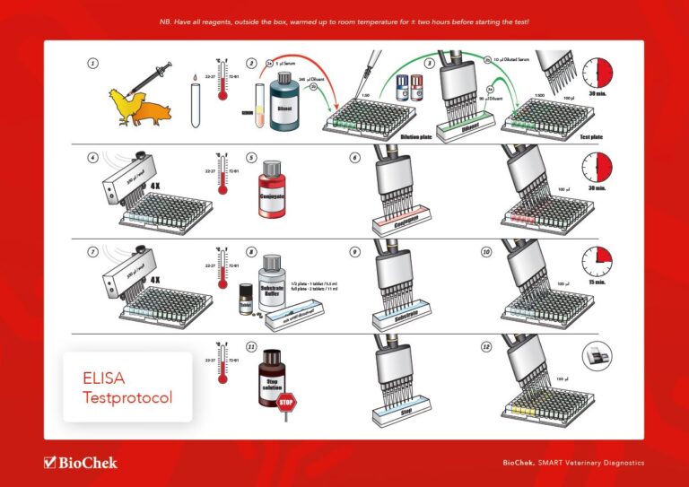 BioChek ELISA Testprotocol poster